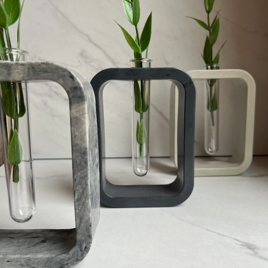 Modern Rectangular Concrete Propagation Planter